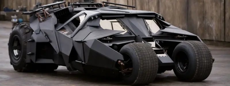 The Batmobile from the Dark Knight Trilogy.