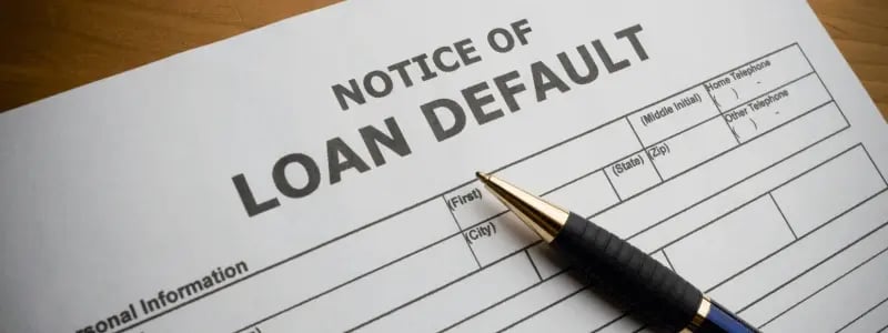 Loan Default Notice