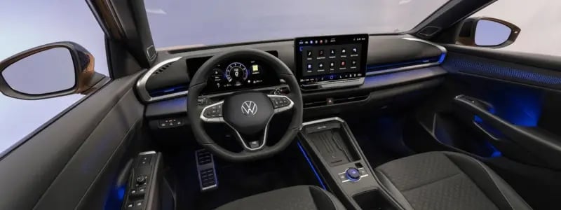 The interior of the 2026 VW T-Roc.