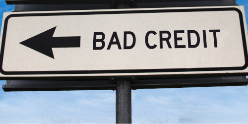 Bad Credit Sign 