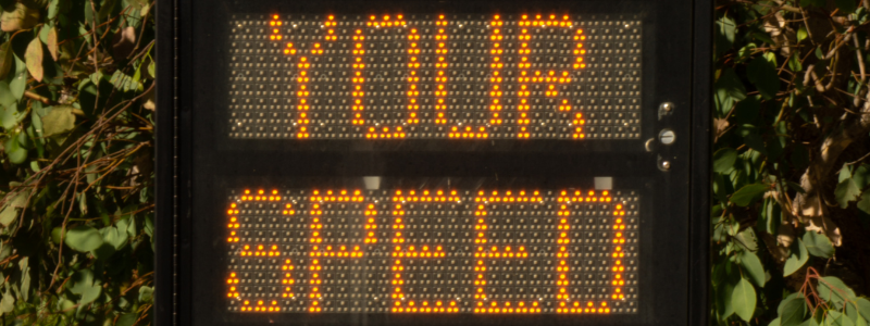A sign saying 'your speed'.